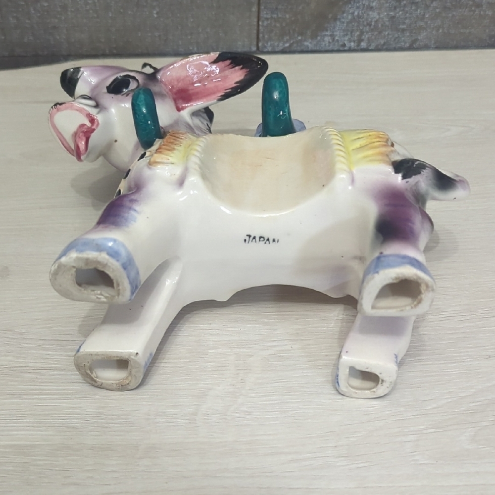 Vintage Ceramic Donkey Salt & Paper Shaker With Oil And Vinegar Dispensers - Picture 16 of 16